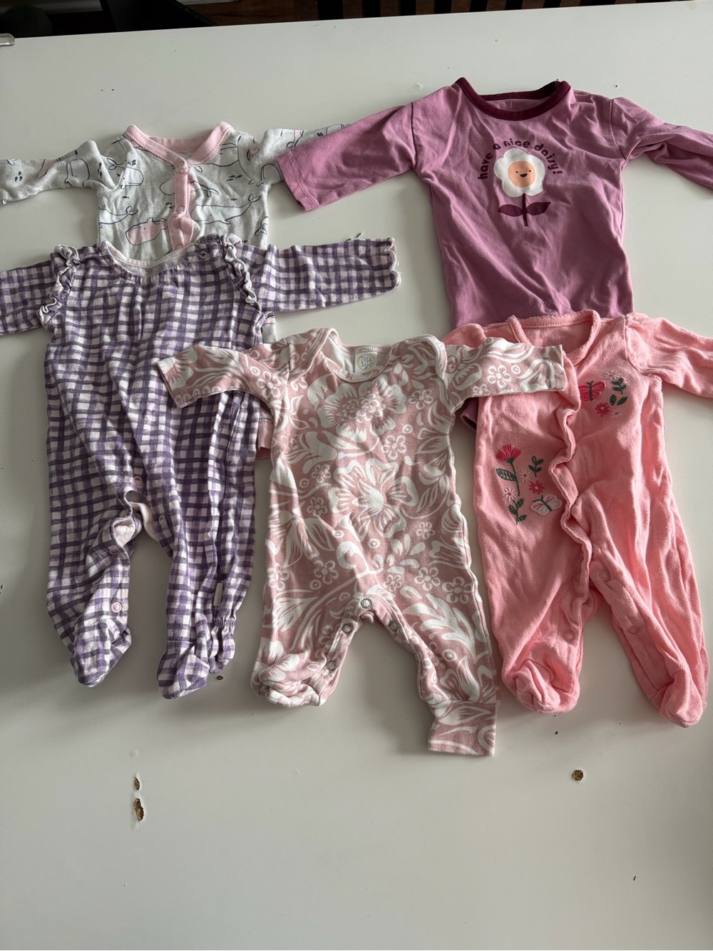 Bundle of Newborn Girls Pajamas